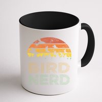 Bird Nerd Retro Vintage Distressed Bird Watcher Watching Gift Mug