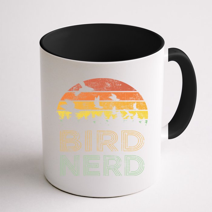 Bird Nerd Retro Vintage Distressed Bird Watcher Watching Gift Mug