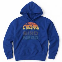 Bird Nerd Retro Vintage Distressed Bird Watcher Watching Gift Hoodie