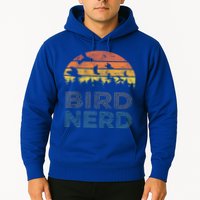 Bird Nerd Retro Vintage Distressed Bird Watcher Watching Gift Hoodie