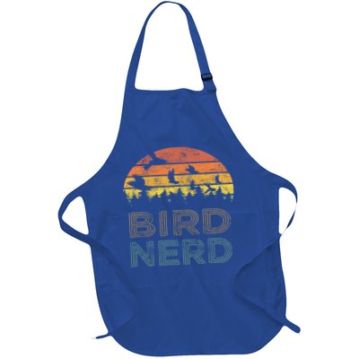 Bird Nerd Retro Vintage Distressed Bird Watcher Watching Gift Apron