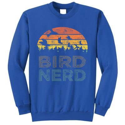 Bird Nerd Retro Vintage Distressed Bird Watcher Watching Gift Sweatshirt