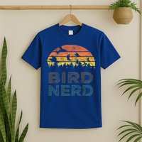 Bird Nerd Retro Vintage Distressed Bird Watcher Watching Gift T-Shirt