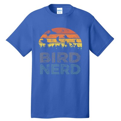 Bird Nerd Retro Vintage Distressed Bird Watcher Watching Gift Tall T-Shirt