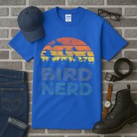 Bird Nerd Retro Vintage Distressed Bird Watcher Watching Gift Tall T-Shirt