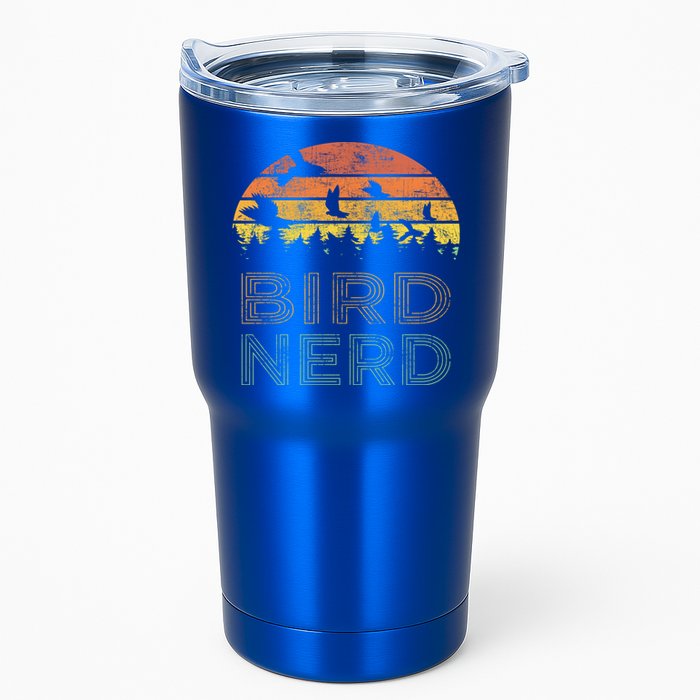 Bird Nerd Retro Vintage Distressed Bird Watcher Watching Gift Tumbler