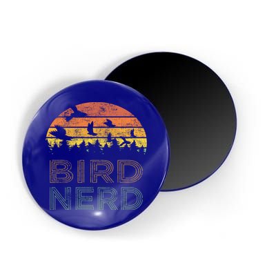 Bird Nerd Retro Vintage Distressed Bird Watcher Watching Gift Magnet