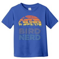 Bird Nerd Retro Vintage Distressed Bird Watcher Watching Gift Toddler T-Shirt