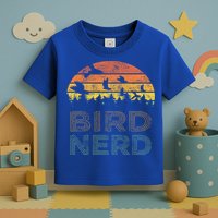Bird Nerd Retro Vintage Distressed Bird Watcher Watching Gift Toddler T-Shirt
