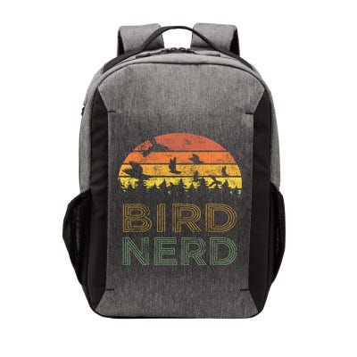 Bird Nerd Retro Vintage Distressed Bird Watcher Watching Gift Vector Backpack