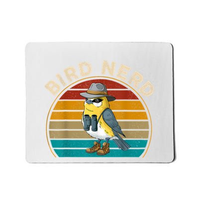 Bird Nerd Retro Watcher Mousepad
