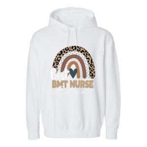 Bmt Nurse Rainbow Bone Marrow Transplant Oncology Nurse Meaningful Gift Garment-Dyed Fleece Hoodie