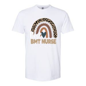 Bmt Nurse Rainbow Bone Marrow Transplant Oncology Nurse Meaningful Gift Softstyle CVC T-Shirt