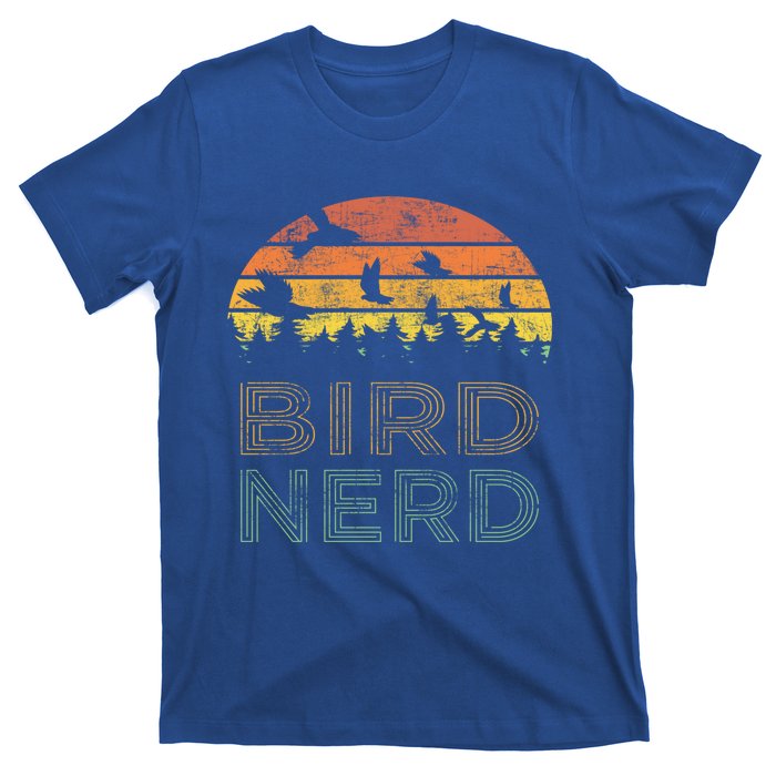 Bird Nerd Retro Vintage Distressed Bird Watcher Watching Meaningful Gift T-Shirt