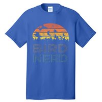 Bird Nerd Retro Vintage Distressed Bird Watcher Watching Meaningful Gift Tall T-Shirt