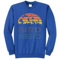 Bird Nerd Retro Vintage Distressed Bird Watcher Watching Meaningful Gift Tall Sweatshirt