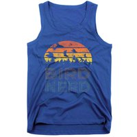 Bird Nerd Retro Vintage Distressed Bird Watcher Watching Meaningful Gift Tank Top