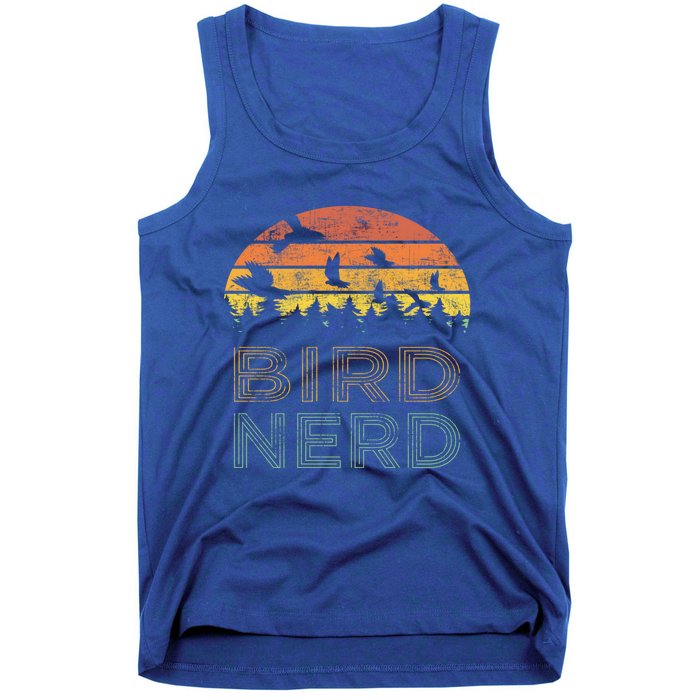 Bird Nerd Retro Vintage Distressed Bird Watcher Watching Meaningful Gift Tank Top