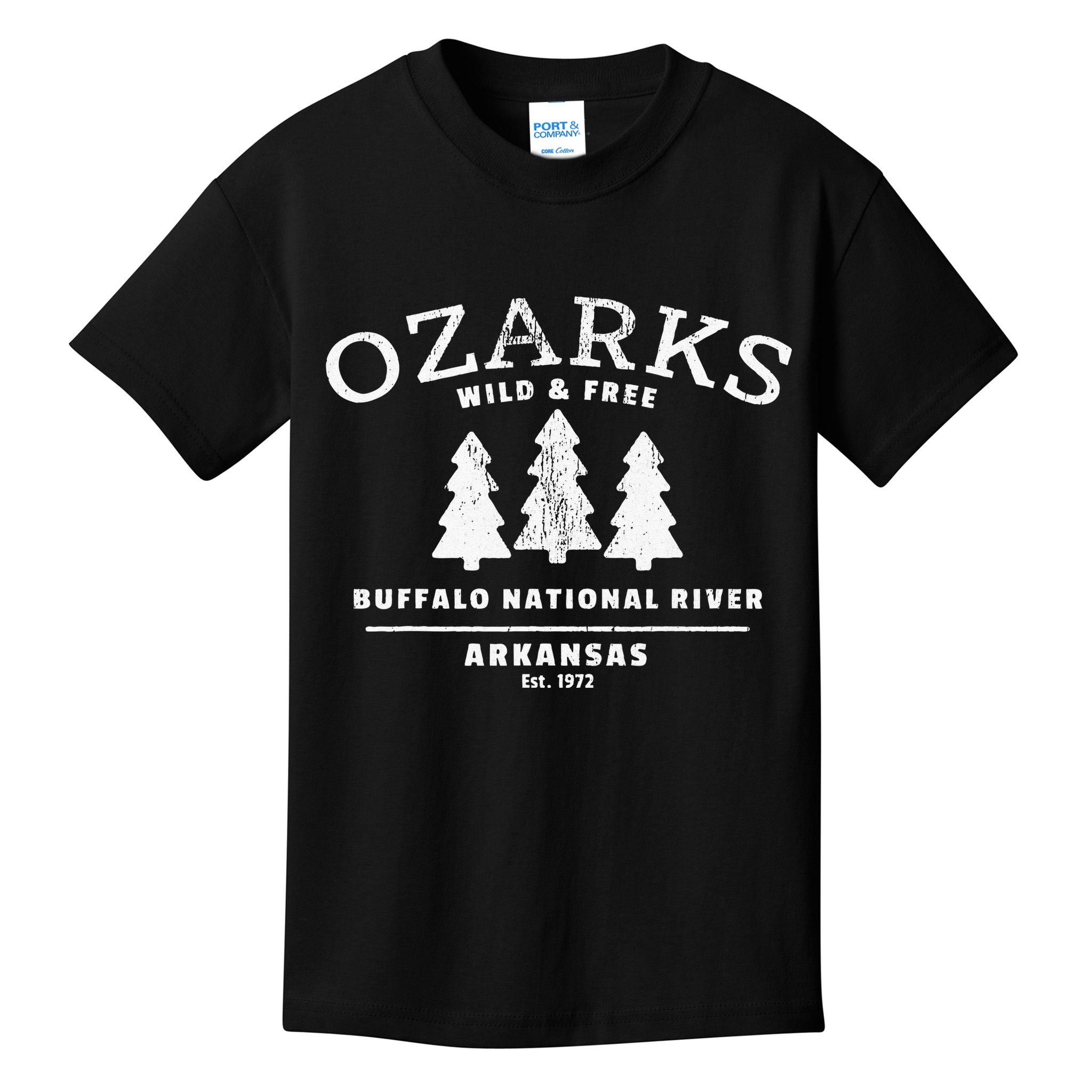 Buffalo National River Arkansas Ozark Mountains Kids T-Shirt