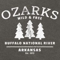 Buffalo National River Arkansas Ozark Mountains Cotton Canvas Backpack