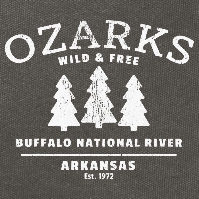 Buffalo National River Arkansas Ozark Mountains Cotton Canvas Backpack