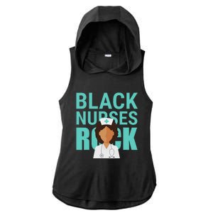 Black Nurses Rock Nursing Day Black People Ladies PosiCharge Tri-Blend Wicking Draft Hoodie Tank