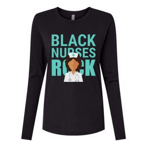 Black Nurses Rock Nursing Day Black People Womens Cotton Relaxed Long Sleeve T-Shirt