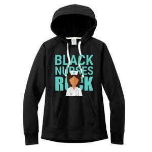 Black Nurses Rock Nursing Day Black People Women's Fleece Hoodie