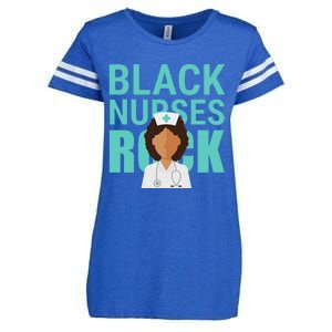 Black Nurses Rock Nursing Day Black People Enza Ladies Jersey Football T-Shirt