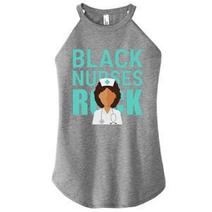 Black Nurses Rock Nursing Day Black People Women's Perfect Tri Rocker Tank