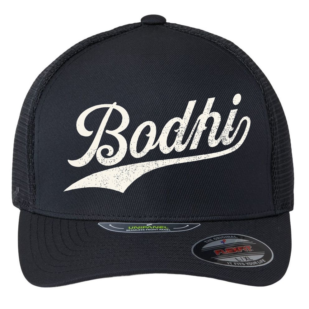 Bodhi Name Retro Vintage Bodhi Given Name Distressed Flexfit Unipanel Trucker Cap