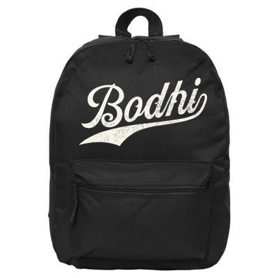 Bodhi Name Retro Vintage Bodhi Given Name Distressed 16 in Basic Backpack