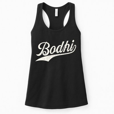 Bodhi Name Retro Vintage Bodhi Given Name Distressed Womens Tank Top