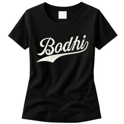 Bodhi Name Retro Vintage Bodhi Given Name Distressed Womens T-Shirt