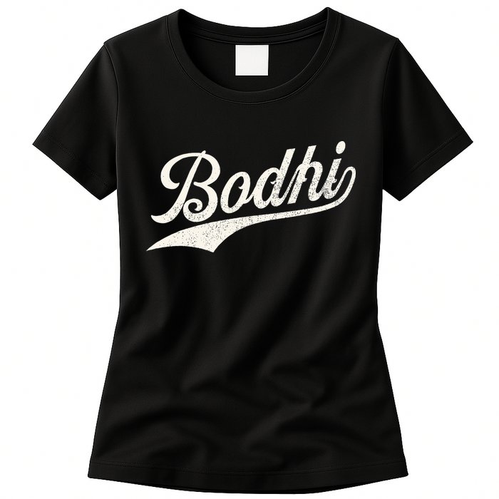 Bodhi Name Retro Vintage Bodhi Given Name Distressed Womens T-Shirt