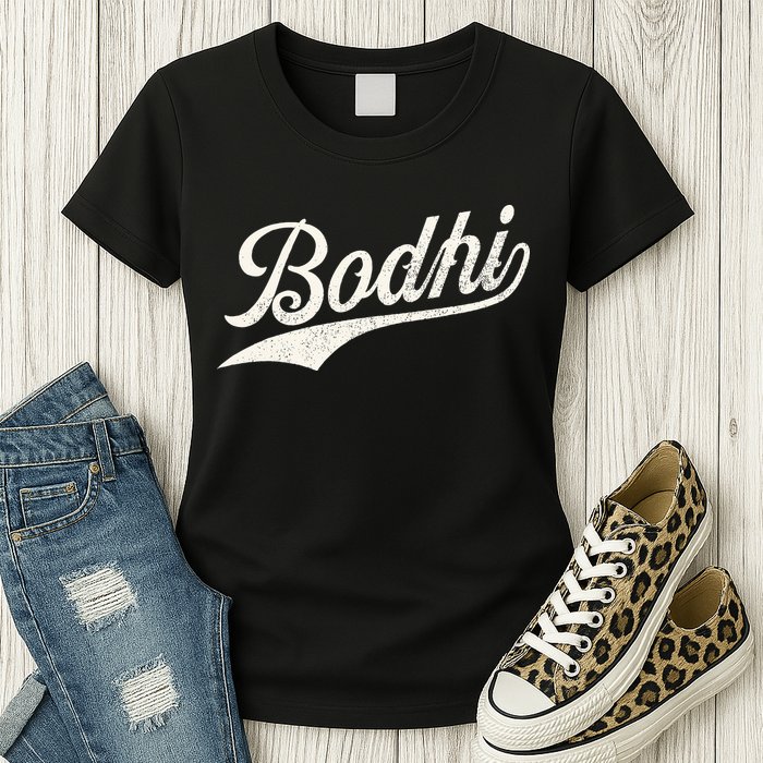 Bodhi Name Retro Vintage Bodhi Given Name Distressed Womens T-Shirt
