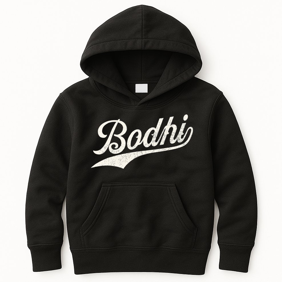 Bodhi Name Retro Vintage Bodhi Given Name Distressed Kids Hoodie