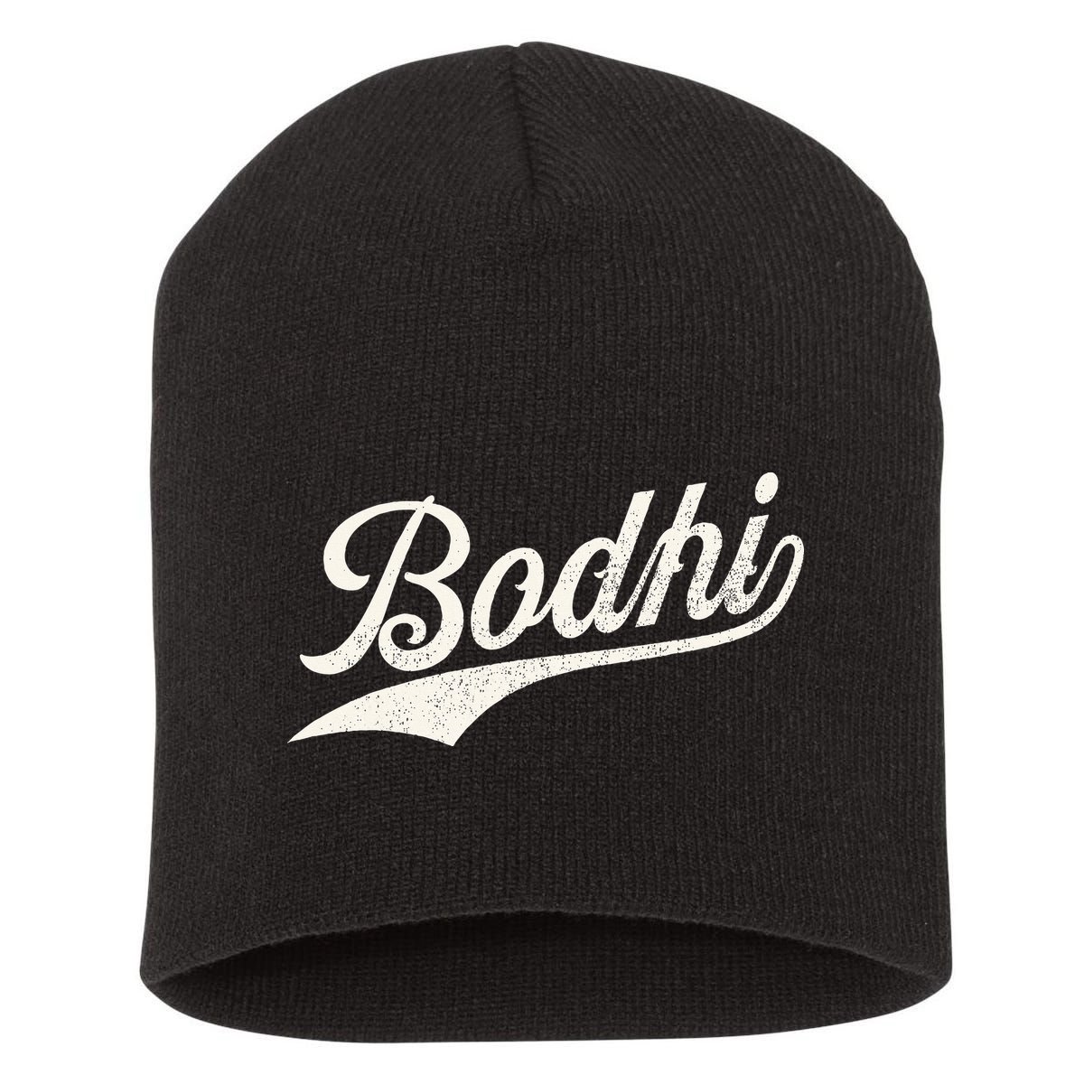 Bodhi Name Retro Vintage Bodhi Given Name Distressed Short Acrylic Beanie