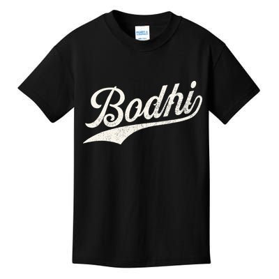Bodhi Name Retro Vintage Bodhi Given Name Distressed Kids T-Shirt