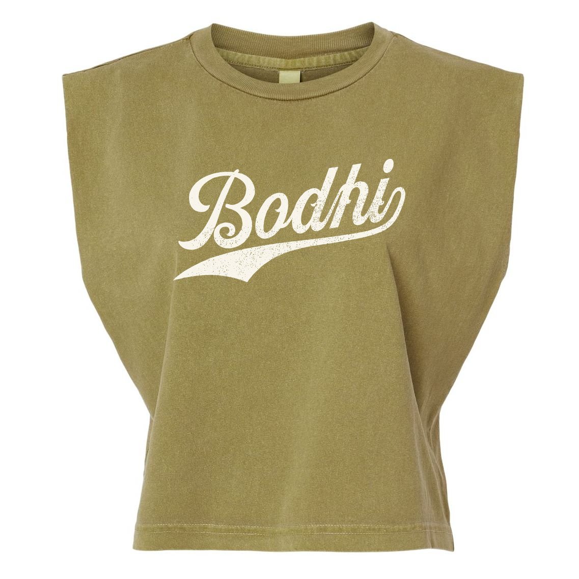 Bodhi Name Retro Vintage Bodhi Given Name Distressed Garment-Dyed Women's Muscle Tee
