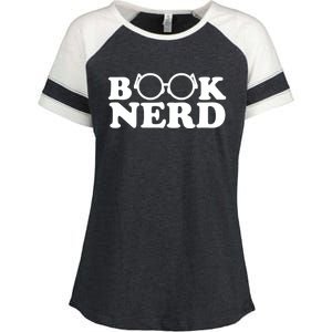 Book Nerd Reading Gift Enza Ladies Jersey Colorblock Tee