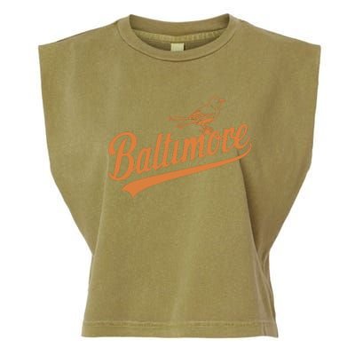 Baltimore Name Retro Vintage Garment-Dyed Women's Muscle Tee