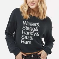 BTAC Name Shirts Bourbon Whiskey Cropped Pullover Crew