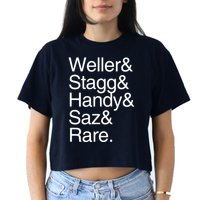 BTAC Name Shirts Bourbon Whiskey Women's Crop Top Tee