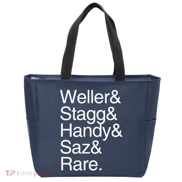 BTAC Name Shirts Bourbon Whiskey Zip Tote Bag