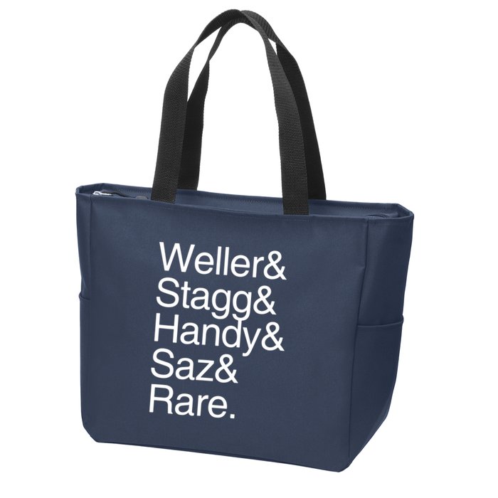 BTAC Name Shirts Bourbon Whiskey Zip Tote Bag