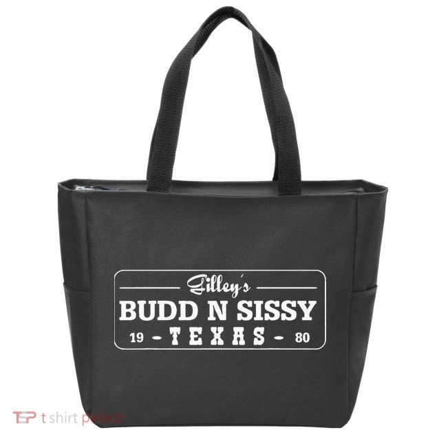 Bud N Sissy Texas Cowboy Zip Tote Bag