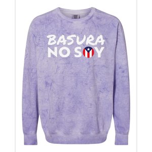 Basura No Soy Puerto Rico Flag IM Not Garbage Spanish 2024 Colorblast Crewneck Sweatshirt