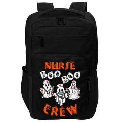 Boo Nurse Scrub Funny Ghost Halloween Costumes Impact Tech Backpack