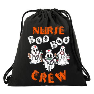 Boo Nurse Scrub Funny Ghost Halloween Costumes Drawstring Bag